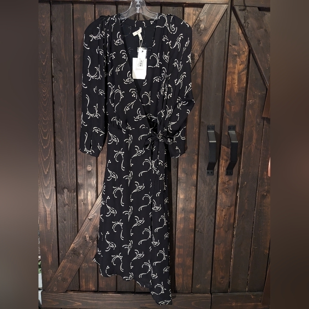 Joie Asymmetrical wrap dress. Size S